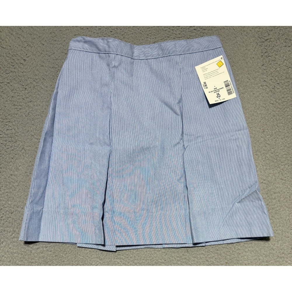 NEW Dennis Uniform Pleated skirt Blue Pinfeather Junior J5 R Made in USA